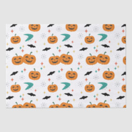 ハロウィンミッドセンチュリーパンプキンパターン 薄葉紙