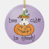 ハロウィンミニブルテリアセラミックオーナメント セラミックオーナメント (正面)