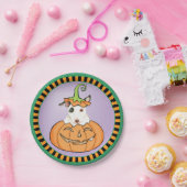 ハロウィンミニブルテリア紙プレート ペーパープレート (パーティー)