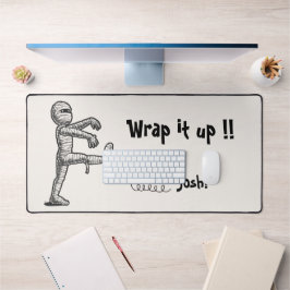 ハロウィンミニマルとマおもしろいイマーがそれを包む デスクマット