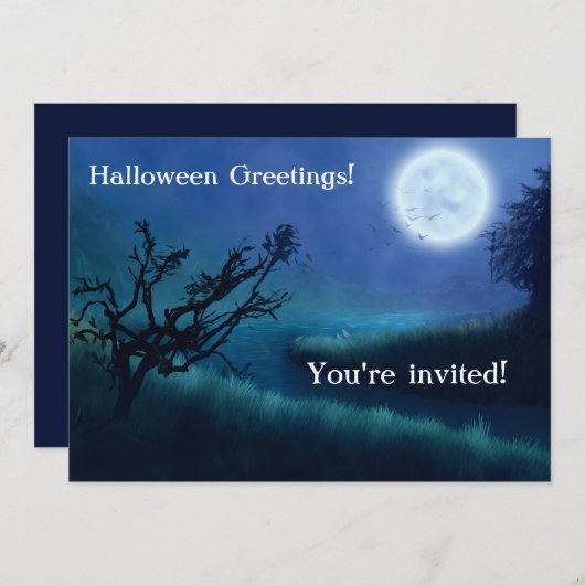 ハロウィンムーンアットナイトとブルー&グリーンの色合い (正面/裏面)