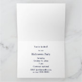 ハロウィンムーンアットナイトとブルー&グリーンの色合い カード (内部)