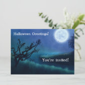 ハロウィンムーンアットナイトとブルー&グリーンの色合い カード (スタンド正面)