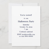 ハロウィンムーンアットナイトとブルー&グリーンの色合い カード (裏面)