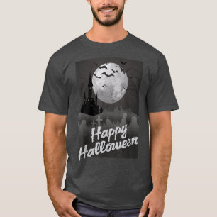ハロウィンムーン&城in the Night Tシャツ