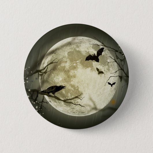 ハロウィンムーン 缶バッジ (正面)