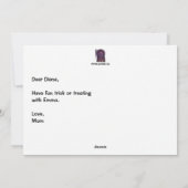 ハロウィンメキシカンスタイルのパーティーカード シーズンカード (裏面)