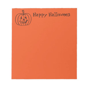 ハロウィンメモ帳カボチャ ノートパッド