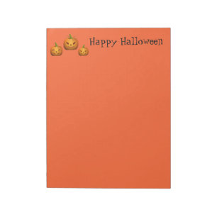 ハロウィンメモ帳カボチャ ノートパッド