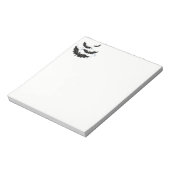 ハロウィンメモ帳ブラックこうもり ノートパッド (回転)