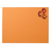 ハロウィンメモ帳 – 恐ろしいカボチャ ノートパッド (正面)