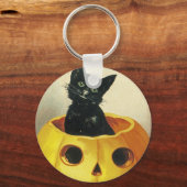 ハロウィンメリーの子猫 キーホルダー (正面)