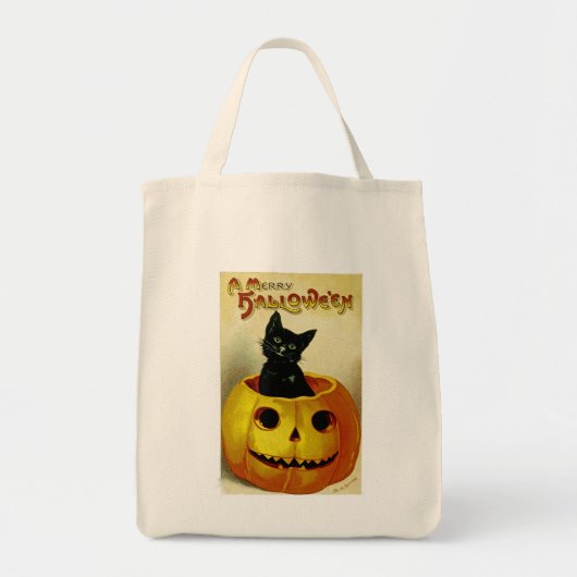 ハロウィンメリーの子猫 トートバッグ (正面)