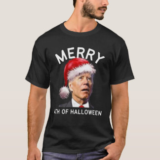 ハロウィンメリーの4番目のジョーおもしろいバイデン氏クリスマス8 Tシャツ