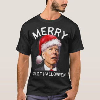 ハロウィンメリーの4番目、ジョーバイデン氏おもしろいクリスマス Tシャツ
