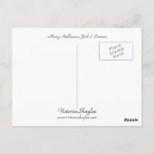 ハロウィンメリージャック提灯 ポストカード (裏面)