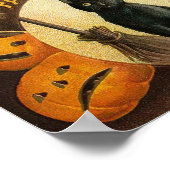 ハロウィンメリー猫カード ポスター (角)