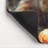 ハロウィンメーヌクーンキャットカボチャ怖い マウスパッド (コーナー)