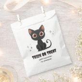 ハロウィンモダンのバッグ-カスタムブラックキャット フェイバーバッグ (クリップ留めされた状態)