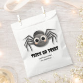 ハロウィンモダンの好意バッグ-カスタムスパイダーデザイン フェイバーバッグ (クリップ留めされた状態)