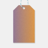 ハロウィンモダンオレンジとバイオレットギフトラベル ギフトタグ (裏面)