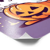ハロウィンモダンキュート幽霊 フォトプリント            (角)