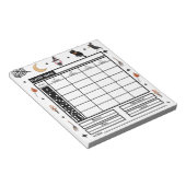 ハロウィンモダンテーマバンコスコアパッド ノートパッド (アングル)