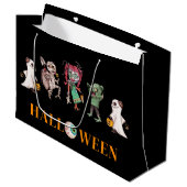 ハロウィンモダンブラック抱き枕 ラージペーパーバッグ (正面アングル)