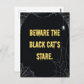 ハロウィンモダン猫 ポストカード (正面/裏面)