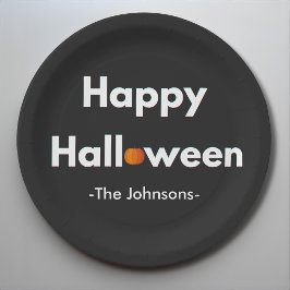 ハロウィンモダン紙プレート- パーソナライズされた ペーパープレート