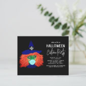 ハロウィンモダン衣装パーティー魔女テーマ大人 ポストカード (スタンド正面)