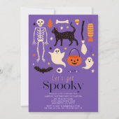 ハロウィンモチーフでゾクゾクするハロウィンパーティー 招待状 (正面)