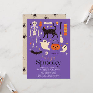 ハロウィンモチーフでゾクゾクするハロウィンパーティー 招待状