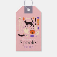 ハロウィンモチーフ入り スプーキー・ワン ピンク 1歳の誕生日