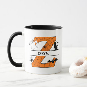 ハロウィンモノグラム Z 名前を入力 マグカップ