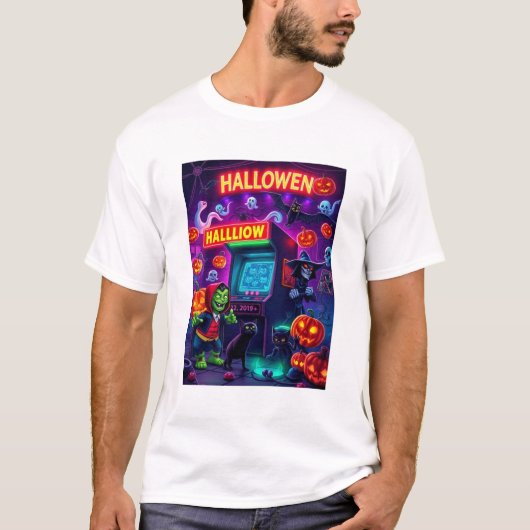 ハロウィンモンスターアーケード Tシャツ (正面)