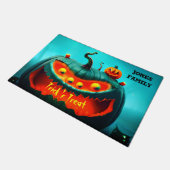 ハロウィンモンスターカボチャ ドアマット (アングル)
