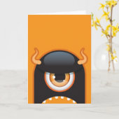 ハロウィンモンスターカード カード (黄色い花)