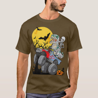 ハロウィンモンスタートラックカボチャT R Tシャツ
