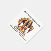 ハロウィンモンスターハンドキャンディープロテクター スタンダードカクテルナプキン (角)