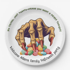 ハロウィンモンスターハンドキャンディープロテクター ペーパープレート