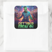 ハロウィンモンスターパーティー「Get Your Freak On」 スクエアシール (バッグ)