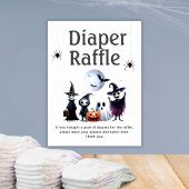 ハロウィンモンスターベビーシャワーおむつラッフル ポスター