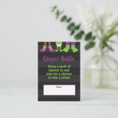 ハロウィンモンスターベビーシャワーオムツラッフル エンクロージャーカード (スタンド正面)