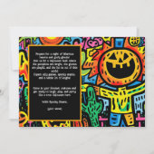 ハロウィンモンスターマッシュアップ招待状 招待状 (裏面)