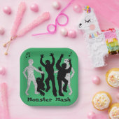 ハロウィンモンスターマッシュダンスパーティー ペーパープレート (パーティー)