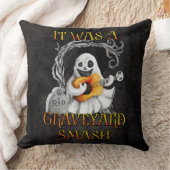 ハロウィンモンスターマッシュ幽霊墓地スマッシュ クッション (ブランケット)