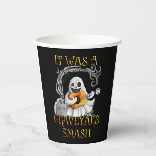 ハロウィンモンスターマッシュ幽霊墓地スマッシュ 紙コップ (正面)