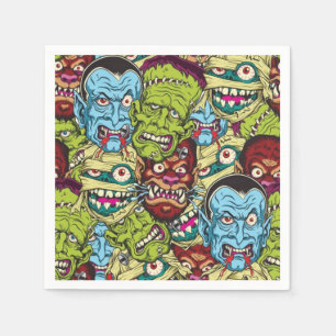 ハロウィンモンスターマッシュ スタンダードカクテルナプキン