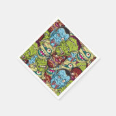 ハロウィンモンスターマッシュ スタンダードカクテルナプキン (角)